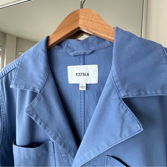 PISTOLA Grover Jumpsuit in Ocean Blue. Casual & Chic. NWOT Size Large (fit 8-12) - Picture 4 of 16